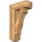 Ekena Millwork Balboa Craftsman Rough Sawn Bracket w/ Offset Brace, Western Red Cedar, 8"W x 22"D x 34"H BKT0806X22X34BOA04RWR - alternate 1